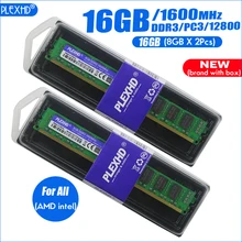 Новинка 16 Гб(2 шт. x8гб) 16 ГБ DDR3 PC3-12800 PC3 12800 1600 МГц для настольных ПК оперативная Память DIMM(для intel amd) Совместимость с системой