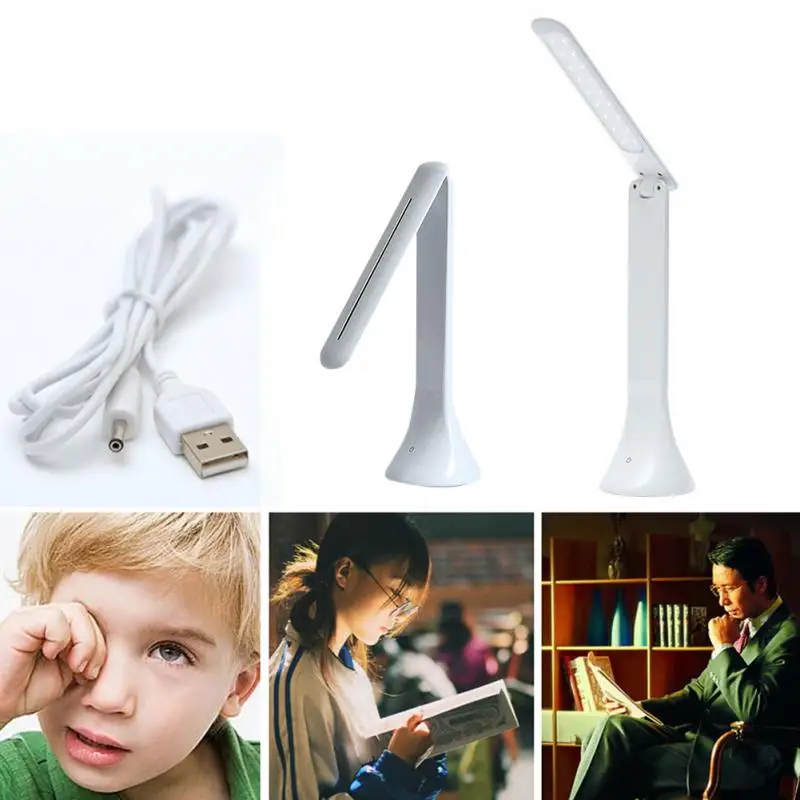 

220V Foldable Desk Lamp Adjustable Foldable Table Touch Sensor Light Portable Rechargeable Reading Lamp for School Students