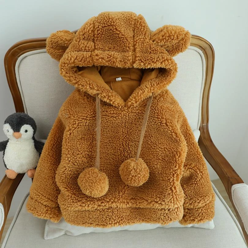 Toddler Kids Baby Boys Girls Winter Jacket Thick Snow Hoodie Coats Outwear US