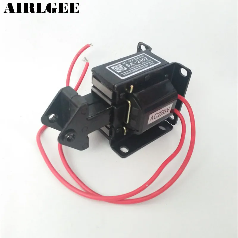 

SA-2402 Stroke 15mm 1.0Kg Force Circuit Controlled AC Solenoid Tractive Electromagnet Free shipping