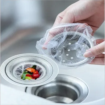 

30PCS Isolation Clogging Prevent Kitchen Bathroom Shower Drain Residue Collector Sink Strainer Filter Net Bag Disposable