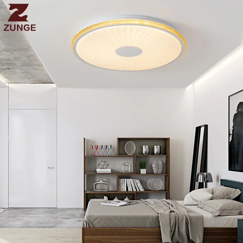 

ZUNGE Simple modern led ceiling light P599 warm room lamp study lamp LED round bedroom lamp