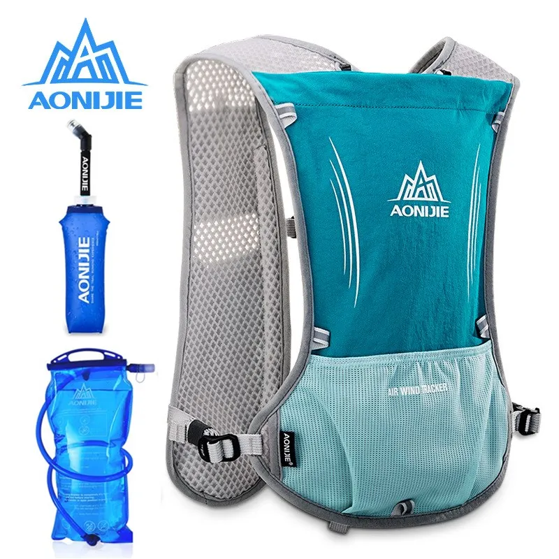 AONIJIE, мужской, женский рюкзак для бега, для занятий спортом на открытом воздухе, для бега, походов, марафона, фитнеса, гидратационный жилет, 600 л, сумка, мл, чайник