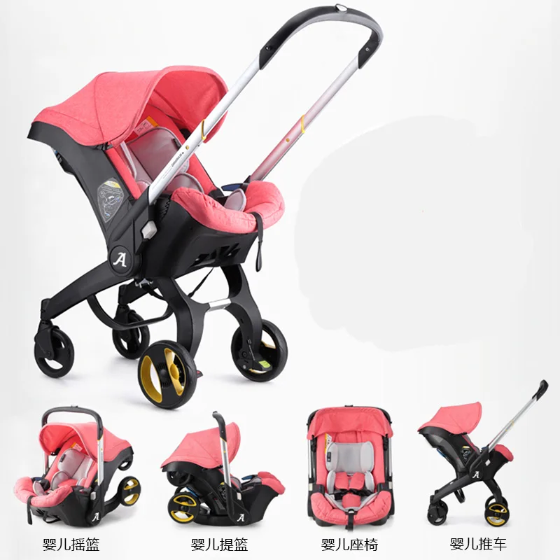 

Baby Stroller 4 3 in 1 With Car Seat stroller High Landscope Folding Baby Carriage For Child From 0-3 Years Prams For Newborns
