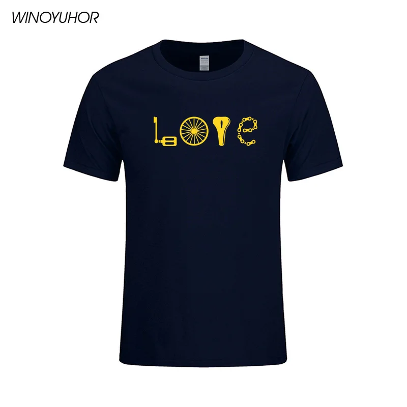 Мужские футболки Love Bikes Новинка лета 2020 повседневные мужские забавные
