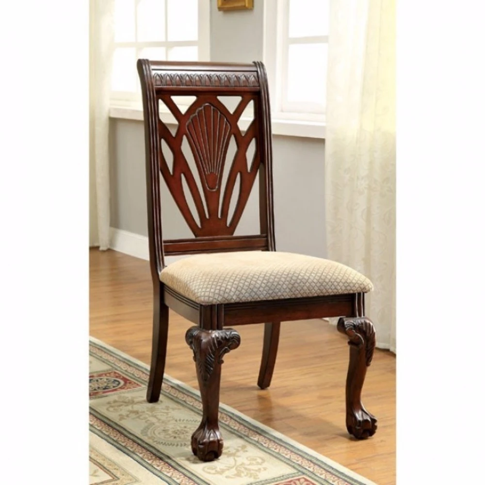 Petersburg I Traditional Side Chair, Cherry Finish, Set of 2 (1)