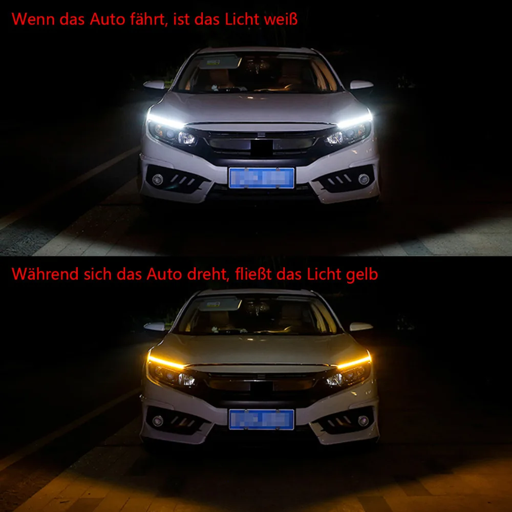 2x Flexible Soft Tube Guide Car LED Strip For VW Passat B5 B6 CC Golf 4 5 6 7 Jetta mk4 mk5 mk6 Polo tiguan Ultrafine DRL 2x Flexible Soft Tube Guide Car LED Strip For VW Passat B5 B6 CC Golf 4 5 6 7 Jetta mk4 mk5 mk6 Polo tiguan Ultrafine DRL