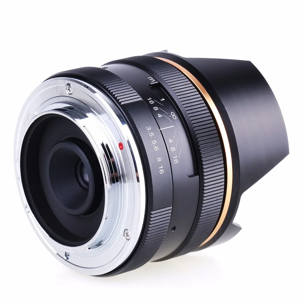 Kaxinda 14 мм F3.5 APS-C объектив с ручным фокусом для камеры Canon EF-M EOS M M2 M3