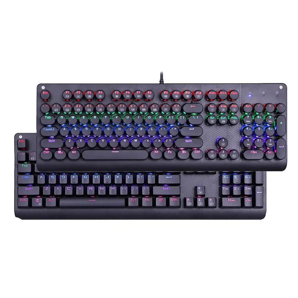 

Gaming Mechanical Keyboard Full 104 Keys Conflict-free E-sports Plug-in Dust-proof Waterproof Blue Switch Mechanical Keyboard