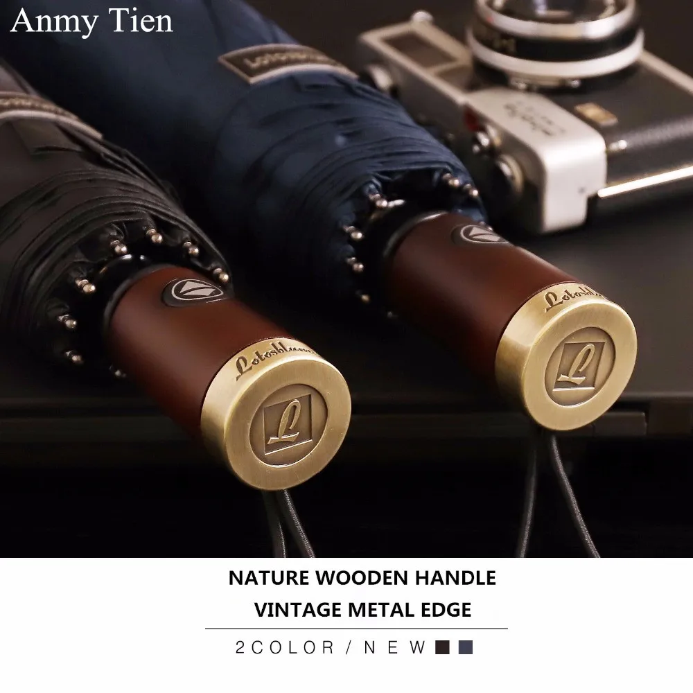 

Black Big Golf Automatic Folding Umbrella Female Male Rain Women Folding Strong Large Umbrellas Men Women Windproof For The Sun
