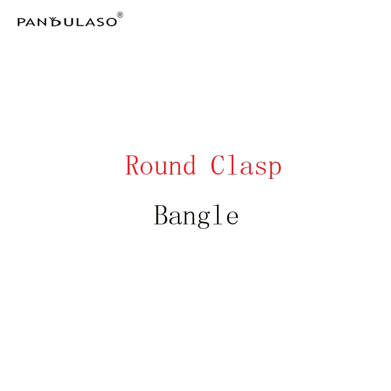 

Pandulaso Brand Logo Round Clasp Silver Bangles Fashion Silver 925 DIY Jewelry For Women Charms Bracelets & Bangles Accessories