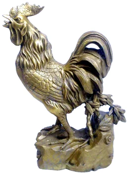 

The bronze ornaments of pure copper to promote feelings of husband and wife to resolve the rooster peach [target]