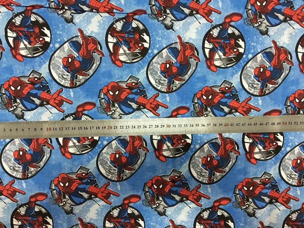 

Spider man DIY fabric curtain cloth pillow width 108cm sewing home textiles decoration
