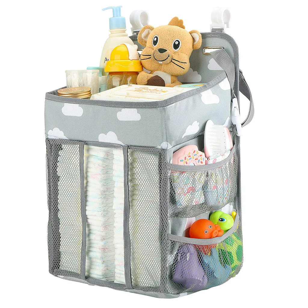 Baby Newborn Hanging Diaper Caddy Organizer Diaper Stacker for Changing Table