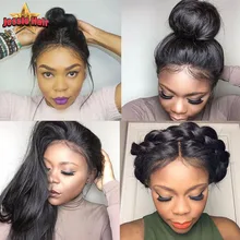 Human Hair Lace Front Wigs Black Women Brazilian Virgin Full Lace Human Hair Wigs Silky Straight Lace Front Wigs With Baby Hair