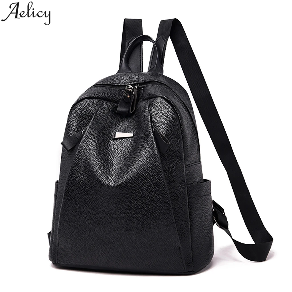 

Aelicy Fashion Women Backpack High Quality PU Leather Backpacks For Teenage Girls Female School Shoulder Bag Bagpack Mochila