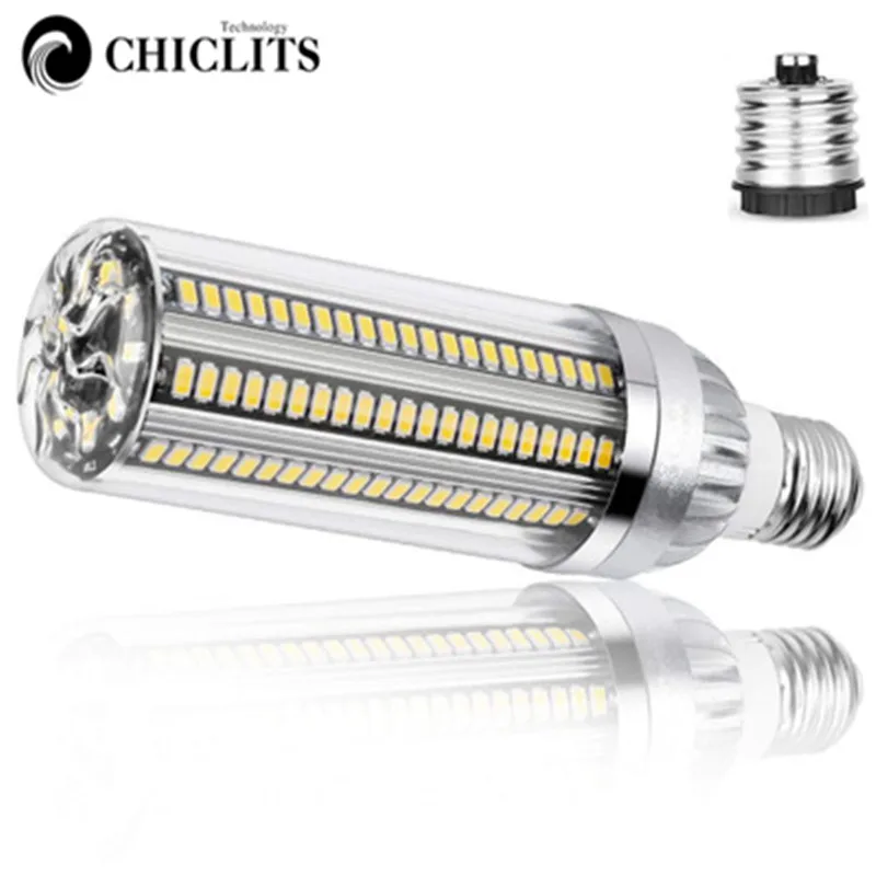 CHCLITS High Power Street Light Led Bulb Fan Corn Smart Home Indoor Lighting E26 White 54w With Adapter | Лампы и освещение