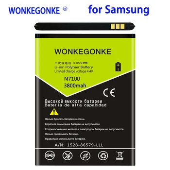 

WONKEGONKE 3800mah EB595675LU Battery for Samsung Galaxy Note 2 N7100 E250 LTE N7105 N7102 T889 L900 Verizon i605