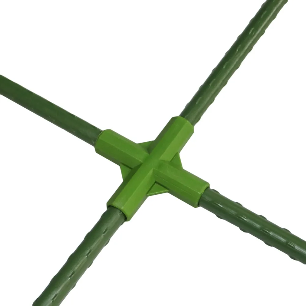 Plant Stakes Edging Corner Connectors Garden Climbing Plants Bracket Awning Pole Pipe joint 3-way 4-way Connector 8 Pcs