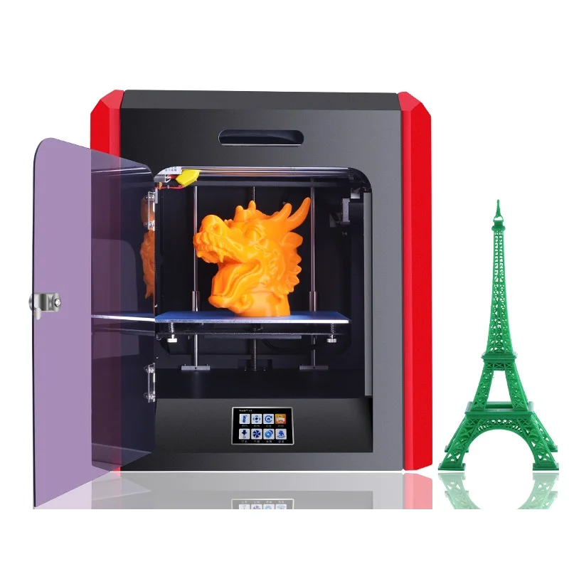Free 1kg PLA Filament FDM Metal 3D Printer 200 200 200mm 0 1mm High Precision Touch