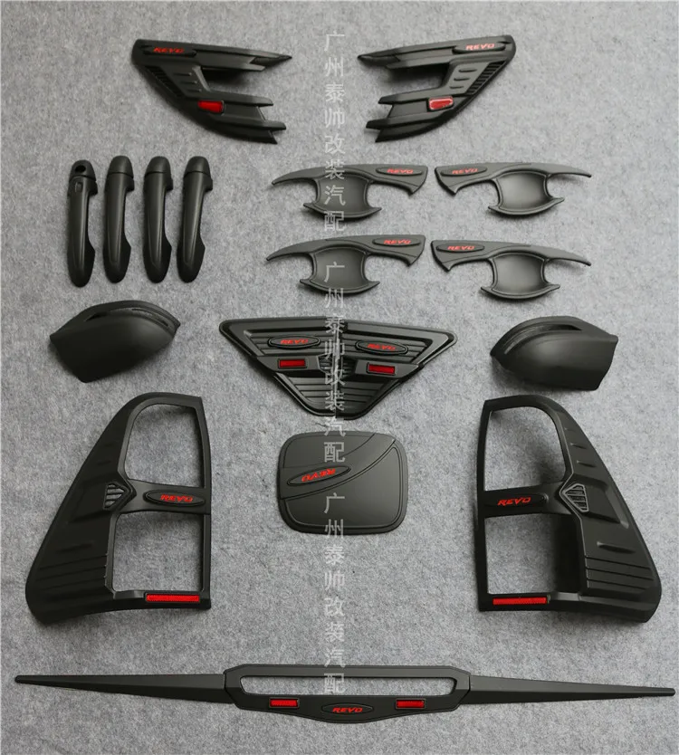 

High quality for Hilux Revo Chrome accessory Full set Hilu Revo accessories complete set 2015-2017 Hilu Revo chrome light cover