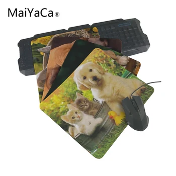 

MaiYaCa Kitten Puppy Friends Outside Play Time Pattern Mouse Pad Mat For Optal Trackball Me OverLock Mouse Pad
