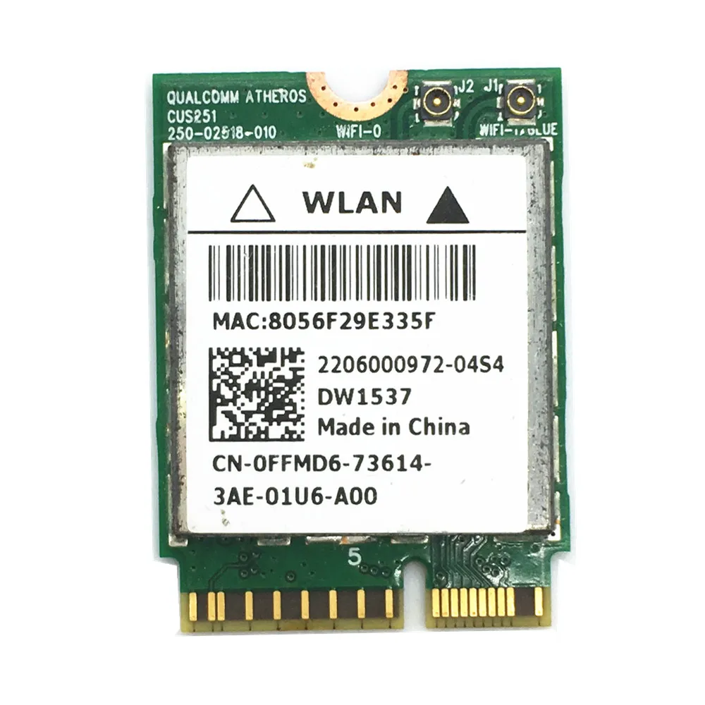 DW1537 Atheros QCSNFA282 802 11 a/b/g/n WIFI 300M + Bluetooth 4 0 M.2 карта для Dell Venue Pro|wifi bluetooth card|bluetooth card300m wifi |