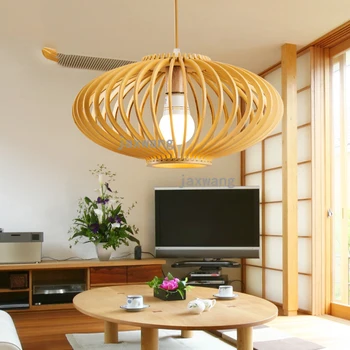 

Japanese Wood Led Pendant Lamp Lights Hanging Lamp Hanglamp Light Fixture Modern Hanging Ceiling Lamps Chandelier Lighting