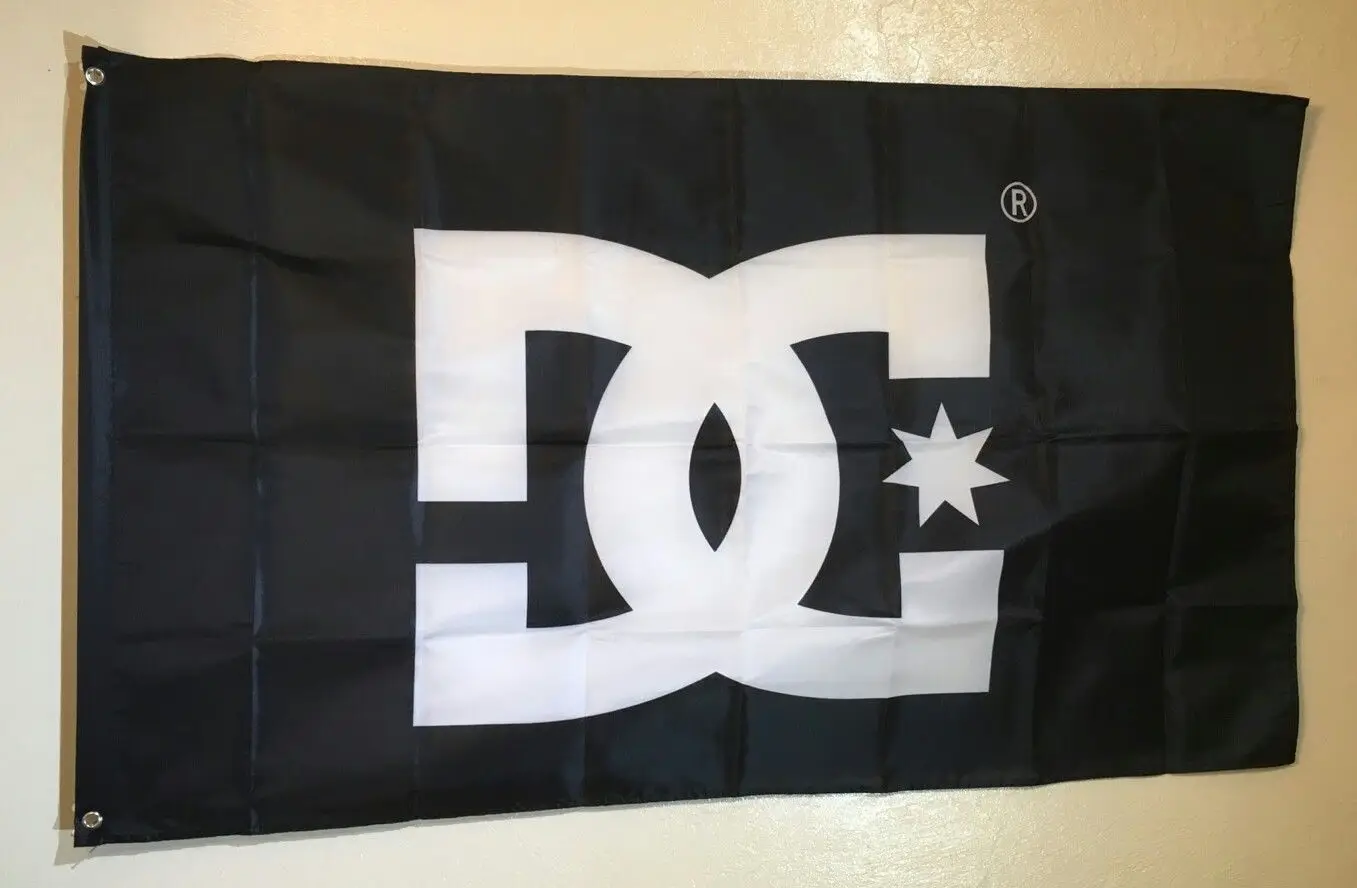 

3ft x 5ft3 x5ft DC Shoes Logo Flag Banner print Polyester banner flag Size 150*90cm