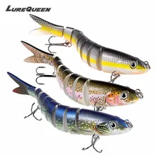 Synthetic bait eight Segments Fishing Lures Multi Jointed Sinking Swimbait 18g Arduous Bait Fishing Deal with Wobblers lure Crankbait