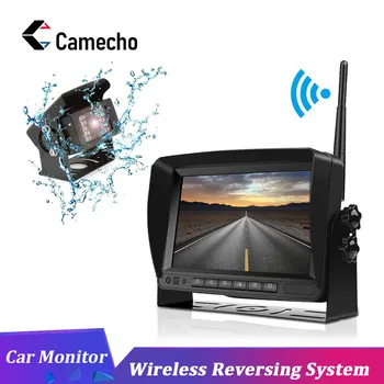

Camecho Car View Camera 7" Reversing Monitor Waterproof 28 IR Rear View Backup Camera For Bus/Trailer/RV/Motorhome/Boat/Semi-T
