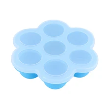 Высокое качество Многофункциональный Практическая безопасный силикон Детские Цветок Форма решетки Еда контейнер для фруктов, молока коробка для хранения