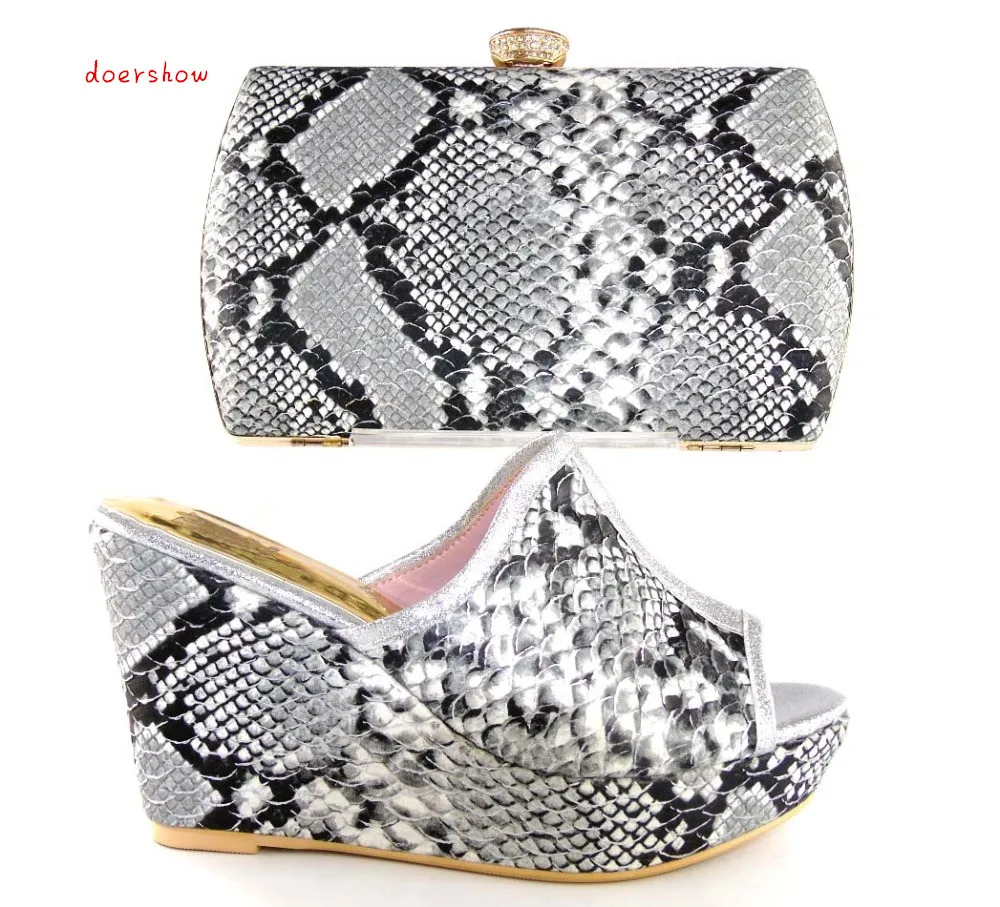 

Italian Shoe And Bag Set African Wedding Shoe And Bag Sets Italy Women Shoe And Bag To Match For Parties doershow HHY1-15