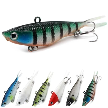 

1PC 9.5cm 21g Winter Soft VIB Tail Fishing Lure Isca Artificial Hard Bait Wobbler Pesca Fishing Tackle