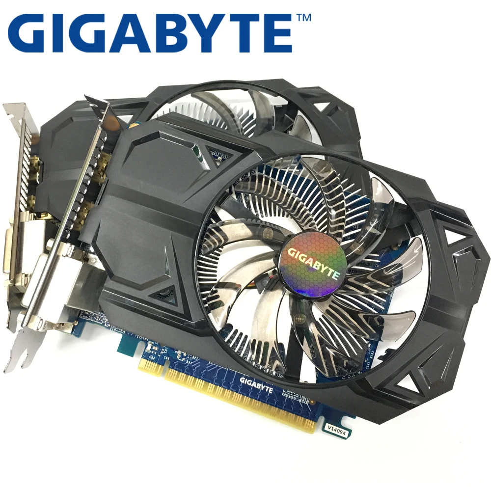 Оригинальная графическая карта GIGABYTE 2 шт. GTX 750 Ti Гб бит GDDR5 видеокарты для nVIDIA Geforce