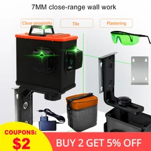 Сделай Сам Зеленый 3D лазерный уровень 360 градусов самонивелирующийся нивелир лазерный нивелировочный блок Высокая точность сканистер комплект с 12 зелеными линиями