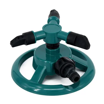 

Lawn ABS Plastic 360° Water 3 Nozzle Sprinkler Pipe Hose Irrigation Circle Rotating Equipment Watering Outdoor