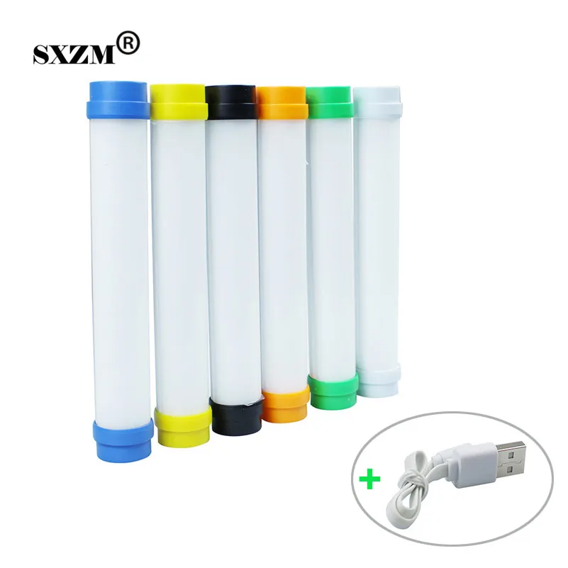 

SXZM USB light Rechargeable Portable 3-Level Adjustable Brightness dimmable SOS mode 20cm LED Emergency Light Stick Lamp outdoor