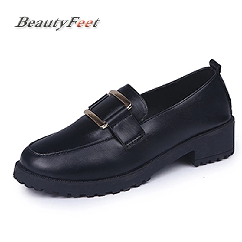Autumn Shoes Woman Black Patent Leather Flats Women Slip On Women