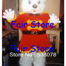 Делюкс плюшевые белый медведь Маскоты Костюм Индивидуальные взрослых Размеры медведь мультфильма Маскоты te костюм EMS sw249