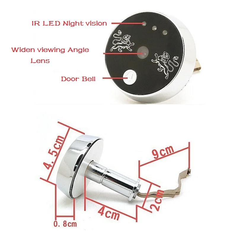 2016 peephole door camera 3.5inch LCD 0.3Megapixels camera 3X Zoom IR night vision 32 Rings support Video+Photos Multi-language 2016 peephole door camera 3.5inch LCD 0.3Megapixels camera 3X Zoom IR night vision 32 Rings support Video+Photos Multi-language