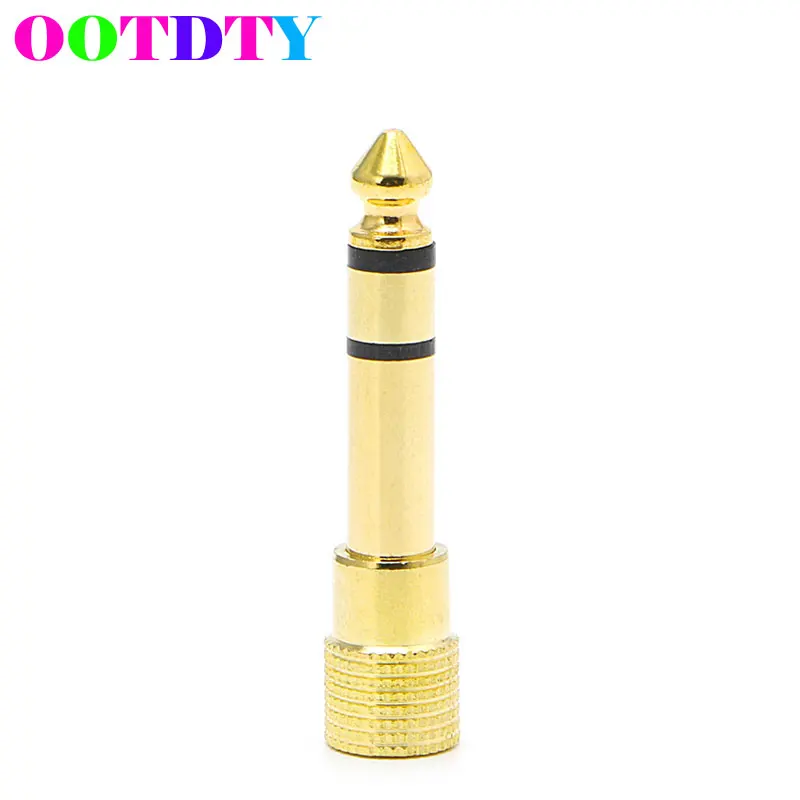 

1/8" 3.5mm Female To 1/4" 6.5mm Male Plug Jack Stereo Headphone Audio Adapter Stereo In Stereo Out