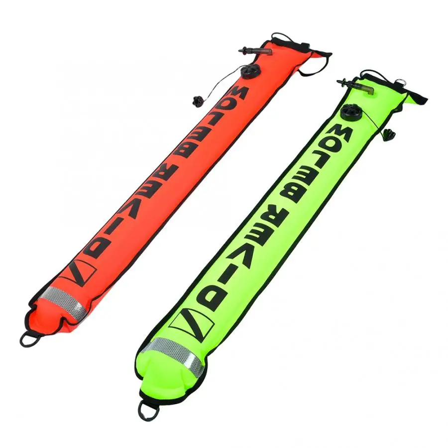 

1.2/1.5/1.8m Diving SMB Colorful 4/5/6FT High Visibility Safety Inflatable Scuba Diving SMB Surface Signal Marker Buoy