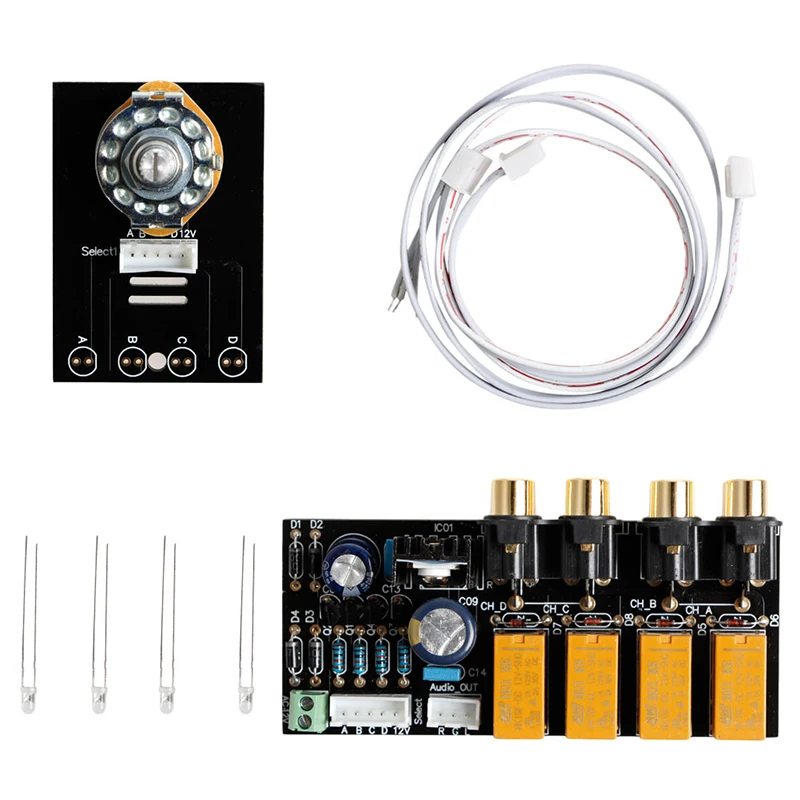 

DIY Board Relay Switch Signal Selector for Audio Input Signal Amplifier Board