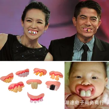 

Practical Jokes Interesting Prank Horror Fun Shocker Novelty Gadgets Funny Denture Teeth Halloween Decoration Props Toys AJ563