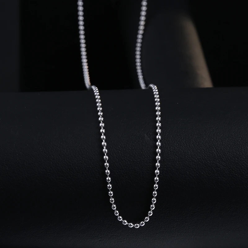 Sinya 925 sterling silver necklace chain Round beads design fashion DIY Jewelry biggest promotion 2017 Hot sale - Image 3