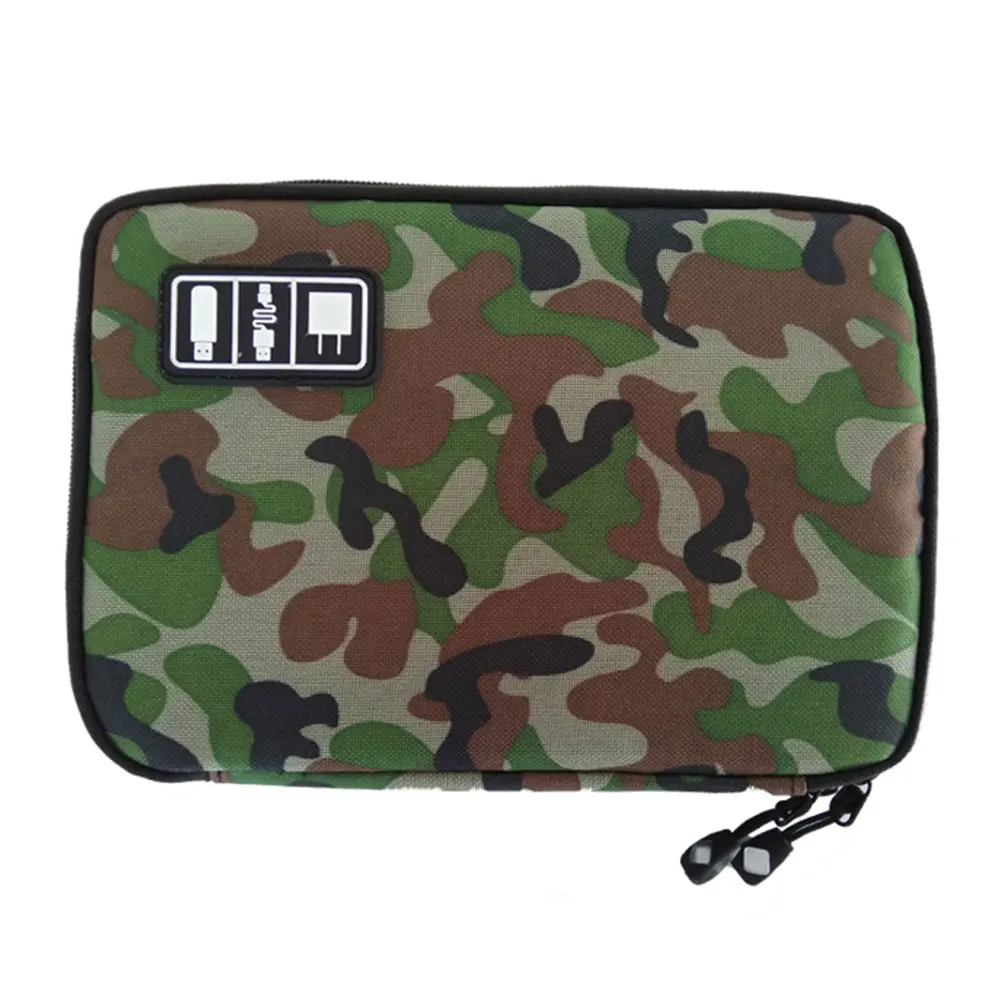 

Waterproof Nylon Storage Bag U Disk Travel Organizer Charger Holder Electronic Elastic Band Phone Accessories Earphone