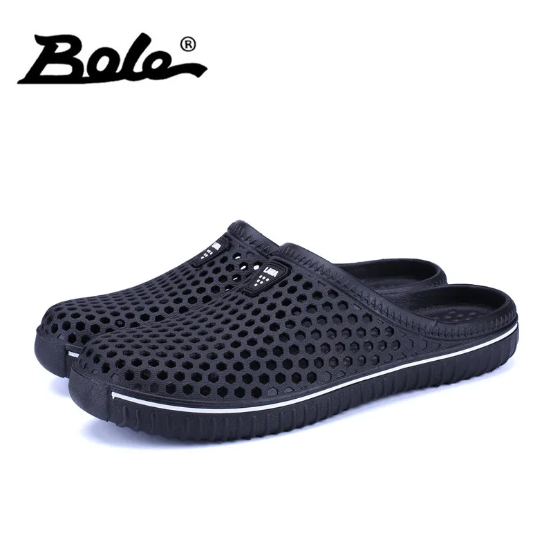 

BOLE Unisex Size 35-44 Supper Light Weight Men Beach Slippers Summer Breathable Comfortable Slippers Hollow Water Shoes