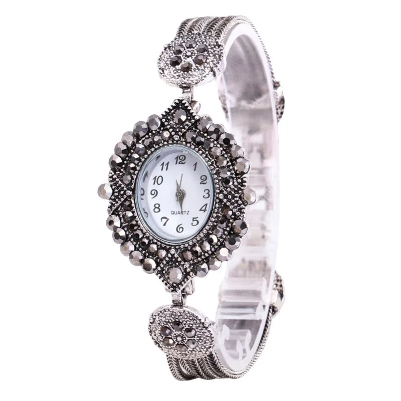

Diamond Bracelet Watch Analog Quartz Movement Wrist Watch Elegant Dress Fashion Gift For Girl Clock kol saati bayan zegarki *L