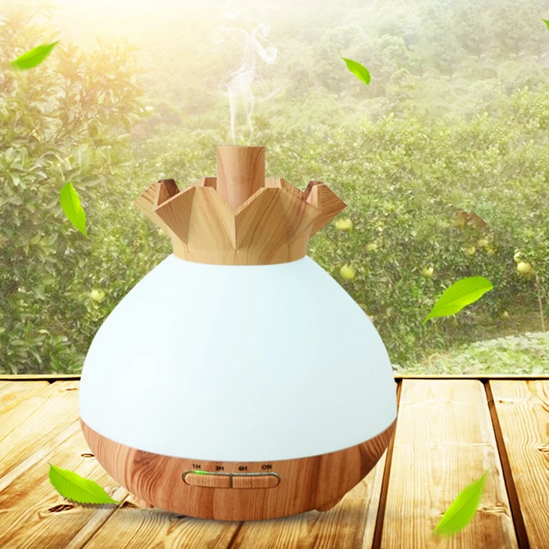

400Ml Smart Wifi Wireless Air Humidifier Aroma Essential Oil Diffuser with 7 Color Changing Led Lights for Office Home with Al